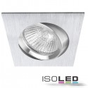 Spotlicht TWEE borstel, quadr., GU5,3, aluminium, zwenkbare